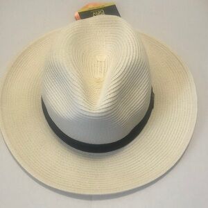 Sunday Cream Hat with Black Band